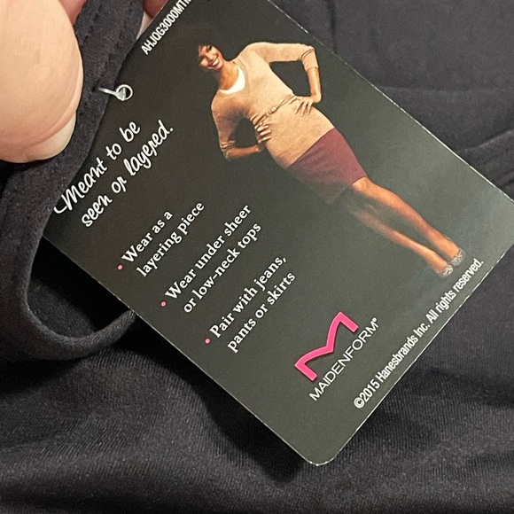 Maiden form nwt black compression shapewear tank top - Picture 10 of 10